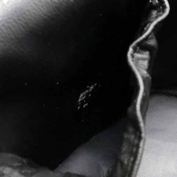 CHANEL Black Caviar Leather Logo Pouch - Picture 8 of 9